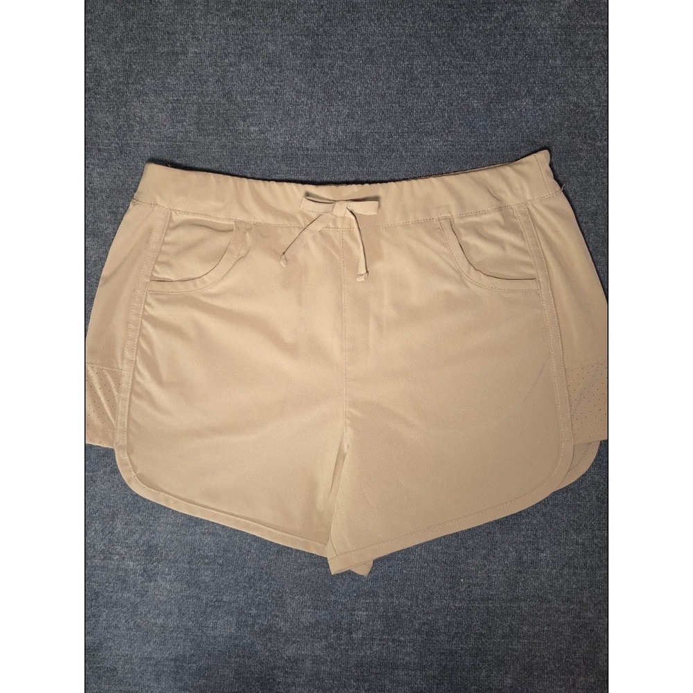 Magellan Outdoors Fish Gear Kids Tan Khaki Water Repellent Shorts Large L